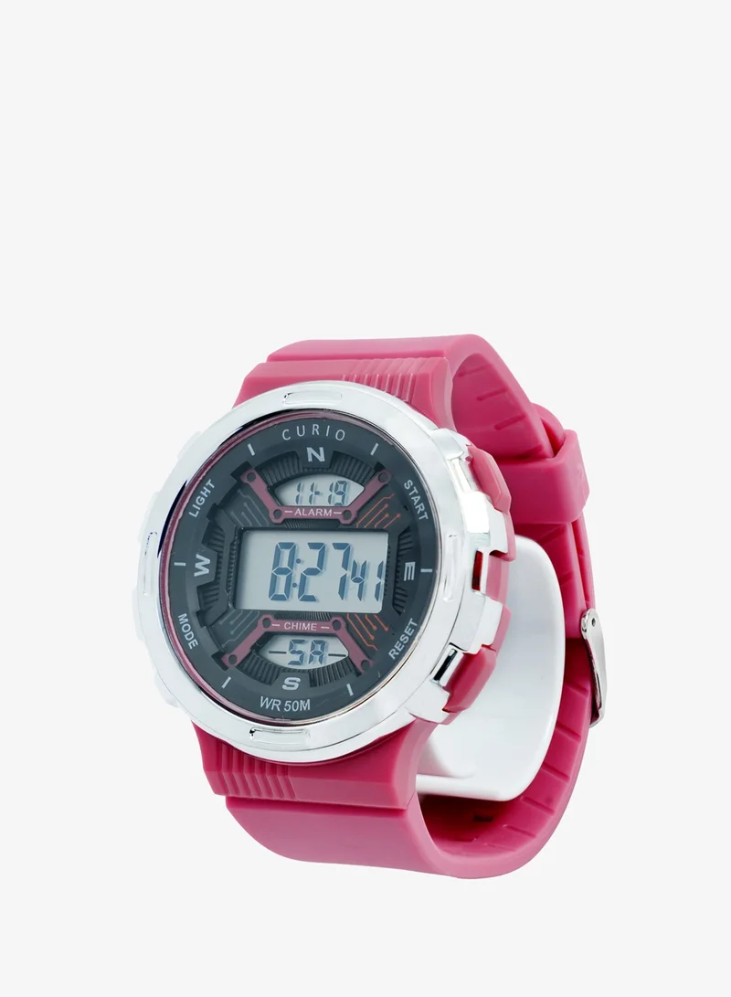 Curio Kids's Plastic Digital Watch CU-2301G-5 - 29 mm