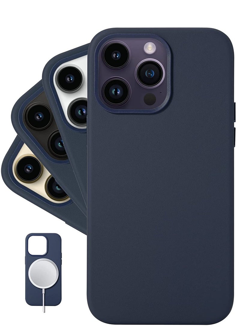 Raxoom For iPhone 14 Pro Max European Nappa Leather Case - Smoothen and Soften Over Time - Compatible with Magsafe - Image 1