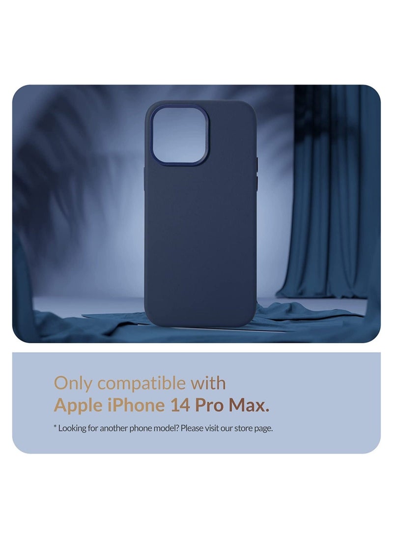 Raxoom For iPhone 14 Pro Max European Nappa Leather Case - Smoothen and Soften Over Time - Compatible with Magsafe - Image 3