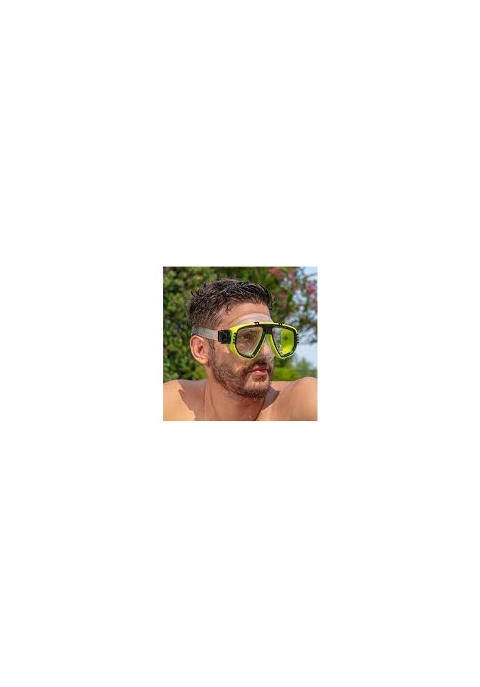 TUSA Liberator Diving Mask with Anti-Fog Lens - Black and Yellow Frame - Image 4