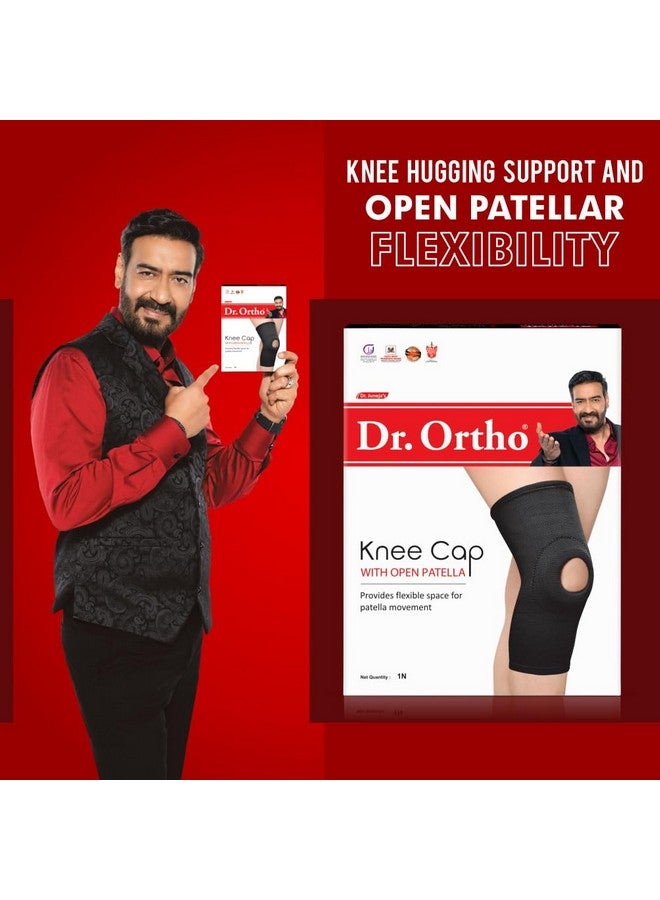 Dr. Ortho د.أورثو كاب الركبة نايلون مع فتحه للركبة، كاب الركبة لتخفيف الألم، دعم الركبة للرجال والنساء - مقاس مجاني - Image 2