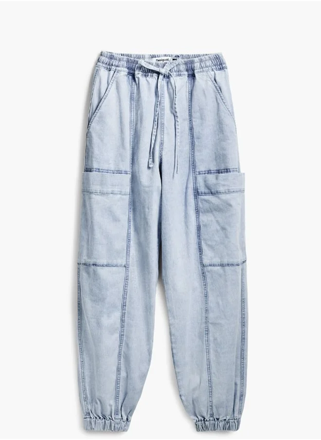 DESIGUAL LIGHT JOGGER JEANS