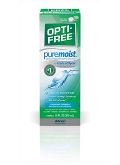 Opti-Free Puremoist Multi-Purpose Disinfecting Solution with Lens Case, 10-Ounces, 10 FL Oz (Pack of 1)  - Image 2
