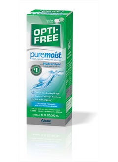 Opti-Free Puremoist Multi-Purpose Disinfecting Solution with Lens Case, 10-Ounces, 10 FL Oz (Pack of 1)  - Image 4