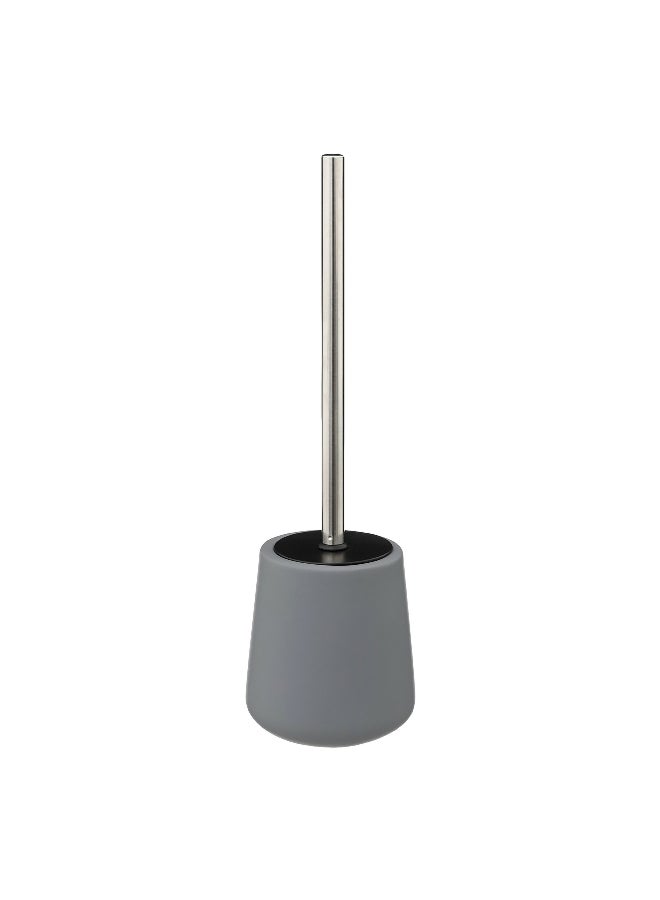 Five Simply Smart High Quality Sandstone Toilet Brush with Holder Grey and Silver 39 x 12 x 12 cm 174878H - Image 1