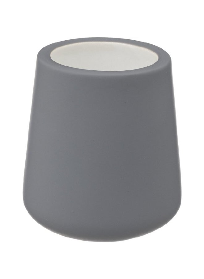 Five Simply Smart High Quality Sandstone Toilet Brush with Holder Grey and Silver 39 x 12 x 12 cm 174878H - Image 3