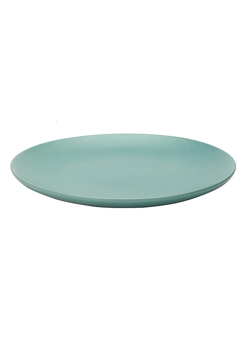 The Decor Lane - The Decor Lane Handpainted Ceramic Matte Dinner Plates Dinnerware Serving Plate Thali Ceramic Plates for Dinner (10 Inch, Microwave & Dishwasher Safe) (Green) - Image 1