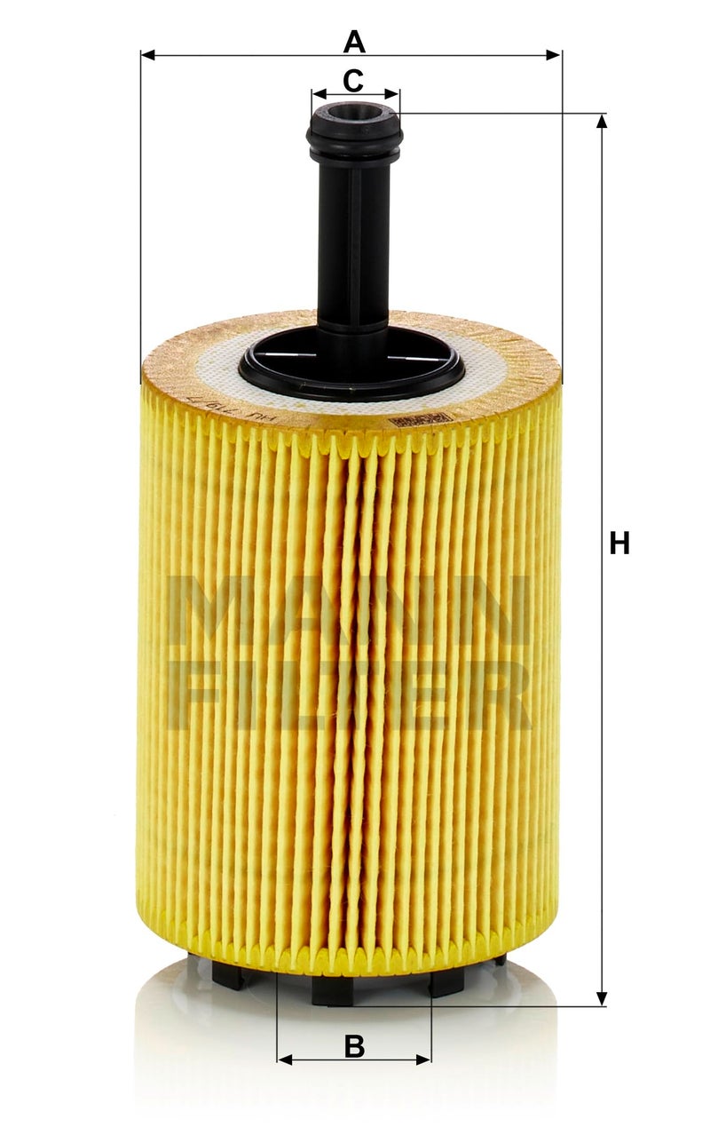 MANN FILTER فلتر زيت مان HU 719/7 X خالي من المعدن - Image 5