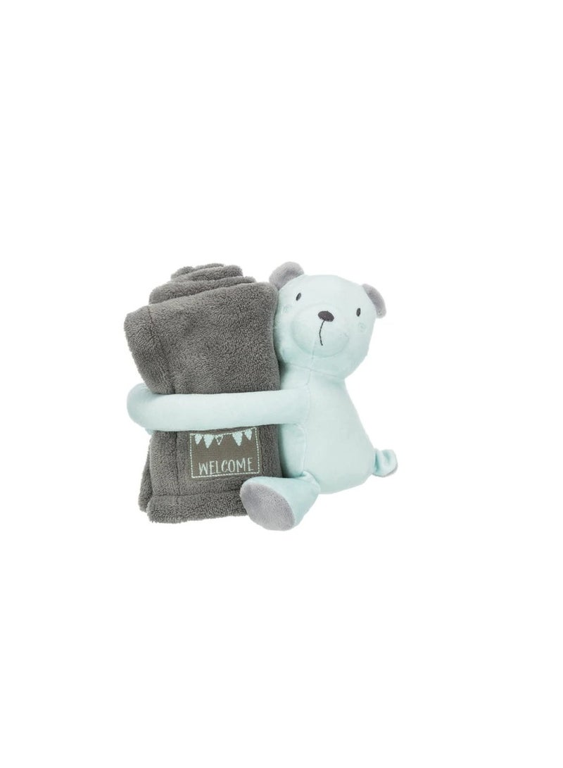 تريكسي مجموعة ألعاب تريكسي جونيور القطيفة الزرقاء مع بطانية للكلاب - Image 1