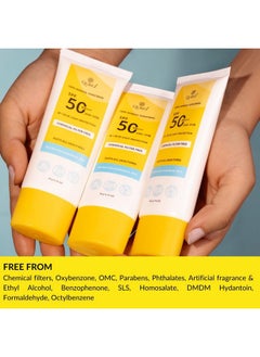 Qurez Mineral Sunscreen Spf 50 Pa+++, Lightweight, Broad Spectrum, Blue Light Protection, Ir Protection| Clinically Tested| For Oily, Dry, Sensitive, Acne-Prone Skin| Water Resistant, 50G  - Image 4