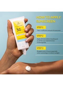 Qurez Mineral Sunscreen Spf 50 Pa+++, Lightweight, Broad Spectrum, Blue Light Protection, Ir Protection| Clinically Tested| For Oily, Dry, Sensitive, Acne-Prone Skin| Water Resistant, 50G  - Image 5