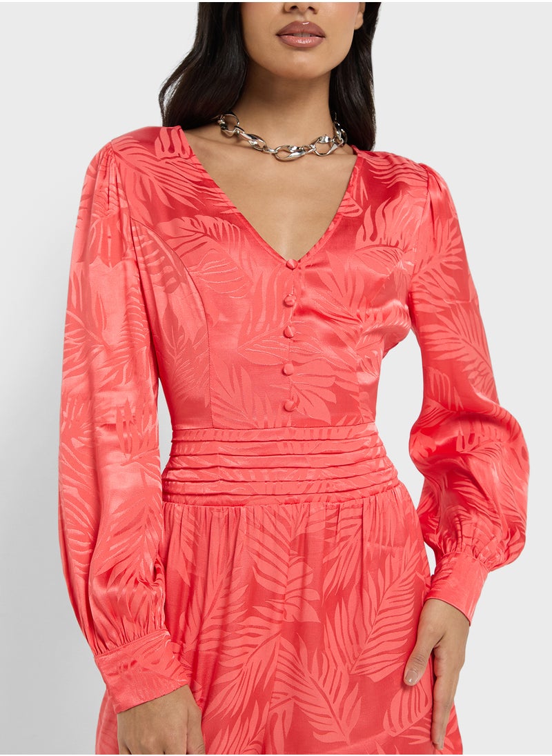 GUESS Long Sleeve Jacquard Romper  - Image 3