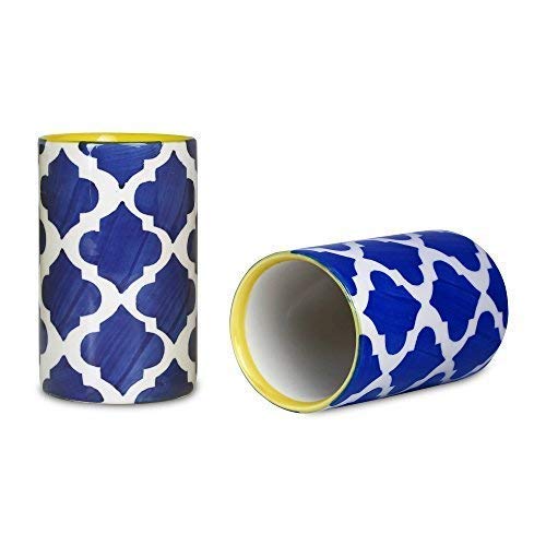 Caffeine Ceramic Handmade Blue Umrao Combo Dinner Set (11 pcs.) - Image 3