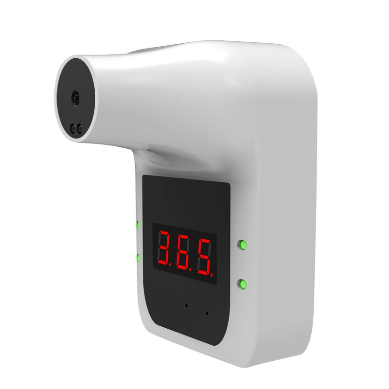 Non-Contact Infrared Forehead Thermometer Wall-Mounted Infrared Thermometer °C / °F Switch with Fever Alarm for Office Home Supermarket Subway School Community Entrance - Image 3