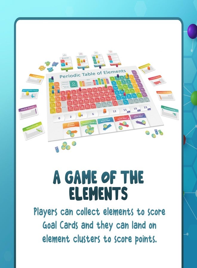 Genius Games Periodic: A Game of the Elements | Periodic Table Board & Card Game About Atoms, Elements & Compounds | A Strategy Board Game for Gamers & Educational Science Game for Kids or Family Game Night - Image 3