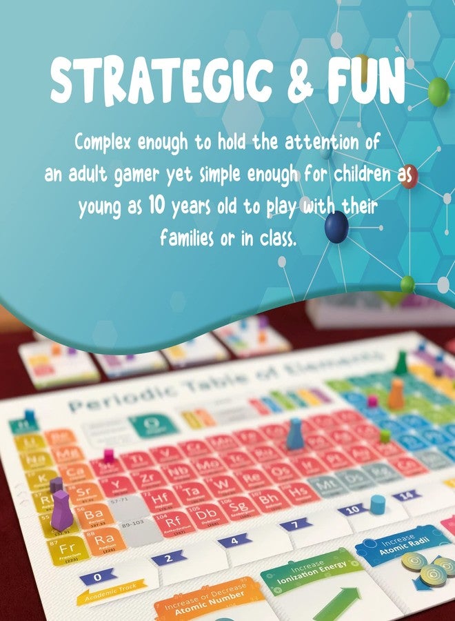 Genius Games Periodic: A Game of the Elements | Periodic Table Board & Card Game About Atoms, Elements & Compounds | A Strategy Board Game for Gamers & Educational Science Game for Kids or Family Game Night - Image 5