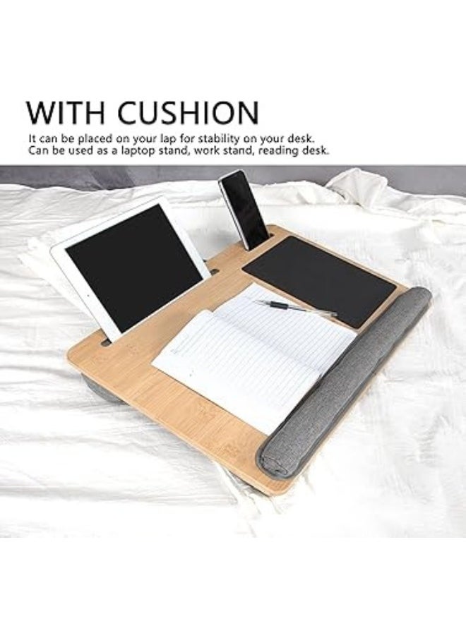 Comfortable & Portable Lap Table with Cushion – Lightweight Laptop Table for Bed, Sofa & Travel