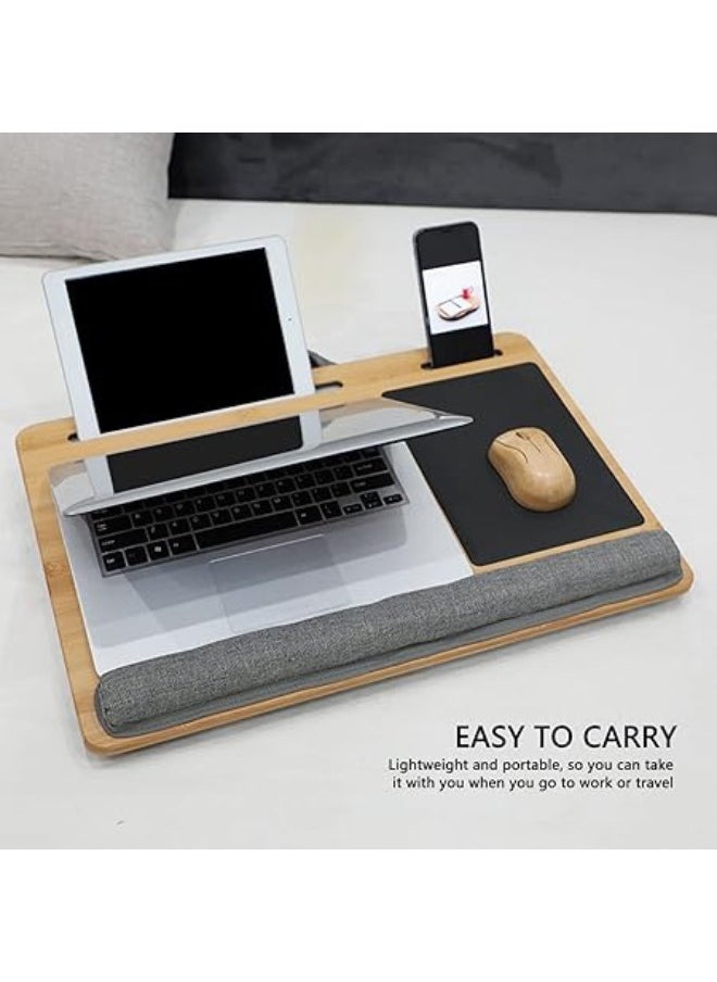 Comfortable & Portable Lap Table with Cushion – Lightweight Laptop Table for Bed, Sofa & Travel