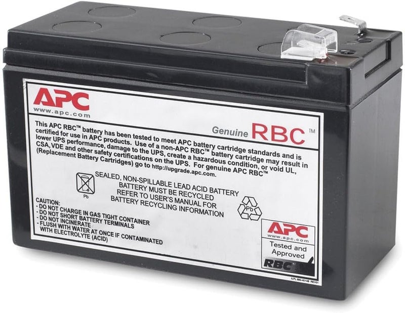 APC UPS Replacement Battery, APCRBC110, for UPS Models BE550G, BE550MC - Image 1