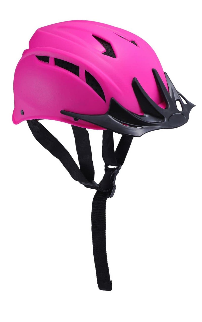 FASTPED Bicycle Helmet with Sun Visor Suitable for Kids, Boys and Girls up to 10 Years (Pink) (Pink) - Image 4