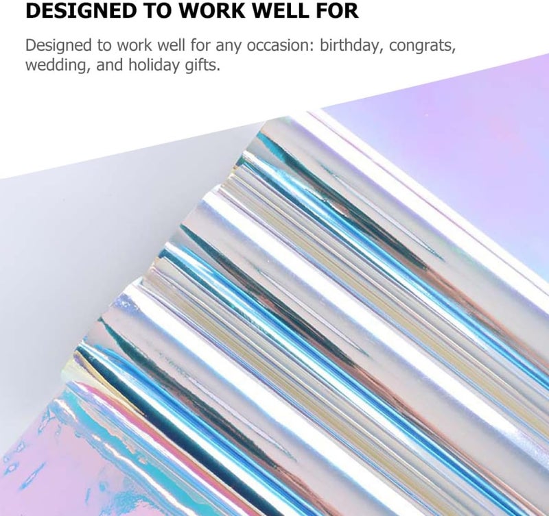 DONFAMDS Thick Rainbow Gradient Flower Wrapping Paper 20 Sheets Bouquet Wrap Material Double-Sided Decorative Film for Floral Packaging Wrapping Supplies - Image 3