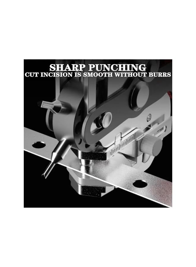 PROMASS Leather Hole Punch Plier, Heavy Duty Belt Hole Puncher with 6 Solid Holes, Ideal for Belts, Watch Bands, Straps, Pet Collars, Saddles, Shoes, Fabric, DIY Home & Craft Tool  - Image 4