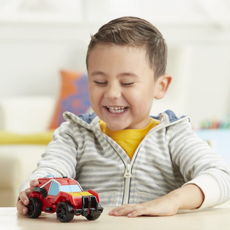 PLAYSKOOL مجموعة فريق الإنقاذ من أكاديمية إنقاذ أبطال بلاي سكول ترانسفورمرز، 4 شخصيات عمل قابلة للتحويل قابلة للجمع بحجم 4.5 إنش، ألعاب للأطفال من عمر 3 سنوات وما فوق - Image 5