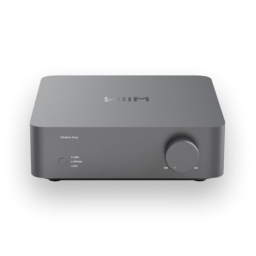 WiiM مضخم الصوت WiiM Vibelink | مضخم طاقة 100 واط مع DAC ESS 9039Q2M المتميز و TI TPA3255 | متوافق مع WiiM Mini و Pro و Pro Plus و Ultra | مدخلات RCA و Coax و Optical | رمادي فضائي - Image 1
