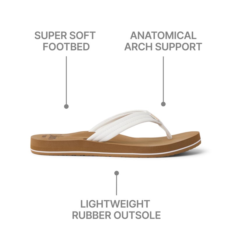 Reef Cushion Breeze Womens Flip Flop, Ultra Soft Cushion Footbed, Arch Support, Cloud, 8 - Image 5