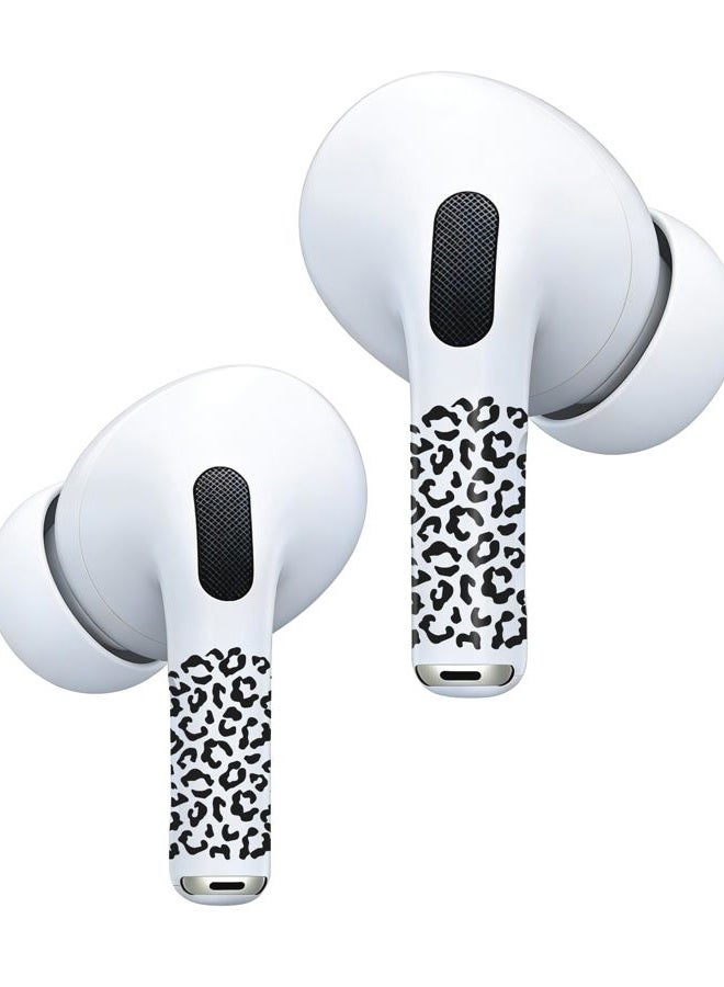 RockMax AirPods 4 Leopard Print Decal Sticker for Air Pods 4. Generation, Compatible with Clear AirPod 4 Case 2024, Durable Tattoo Wrap, Easy to Apply - Image 1