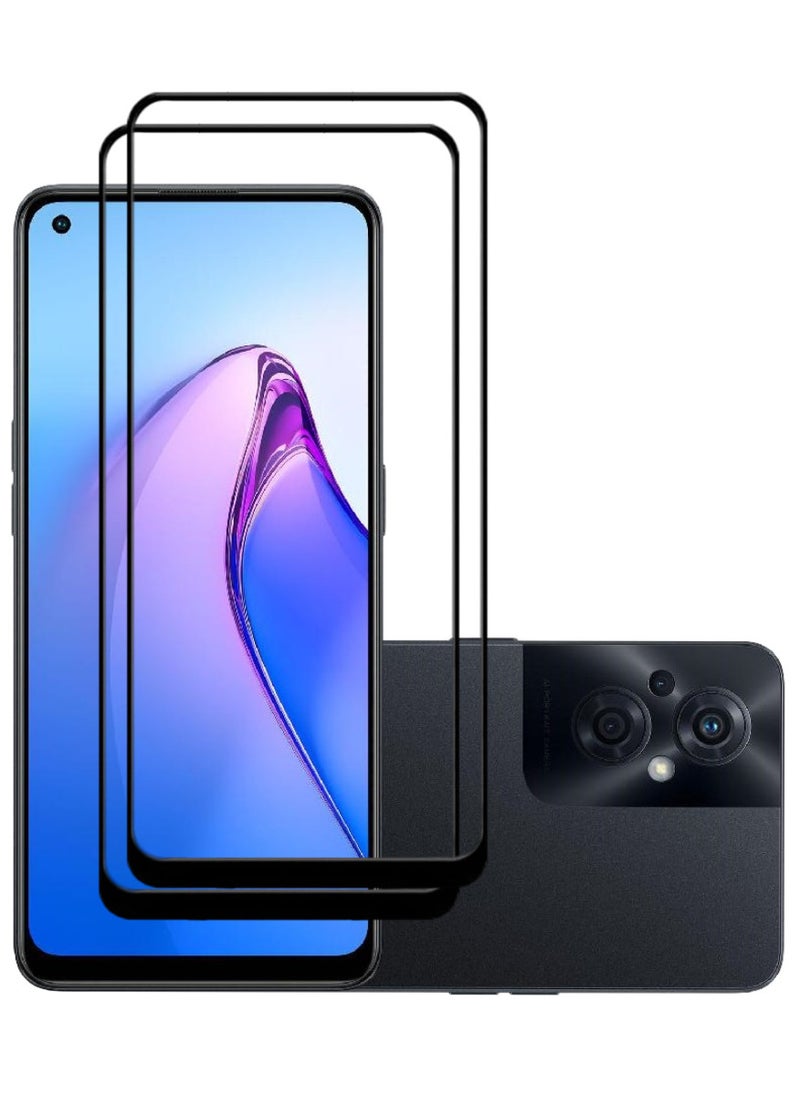 ACLIX 2 Pieces Antistatic ESD Dustproof Premium Quality High Definition Tempered Glass Screen Protector Designed For Oppo Reno8 Z - Image 1