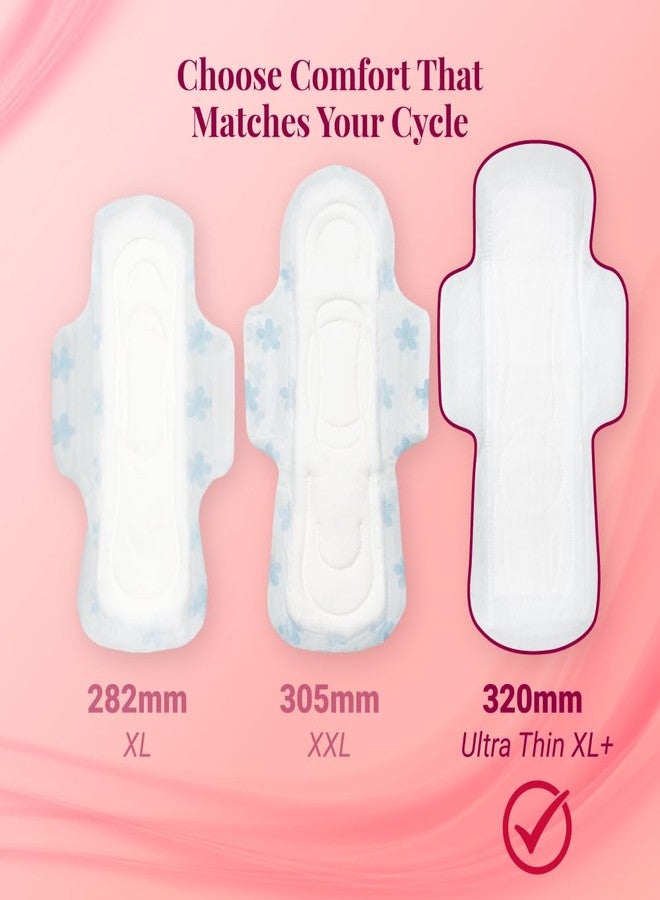 NIINE Naturally Soft Ultra Thin XL+ Sanitary Napkins |320mm Long|Cottony Soft Control Rashes|Long Lasting protection |Suitable for Heavy Flow with Free Biodegradable Disposal Bags (Pack of 1) 50 Pads - Image 4