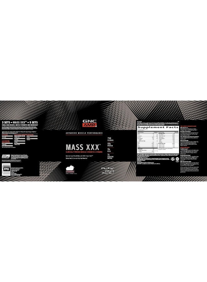 GNC AMP MASS XXX - STRAWBERRY - Image 3