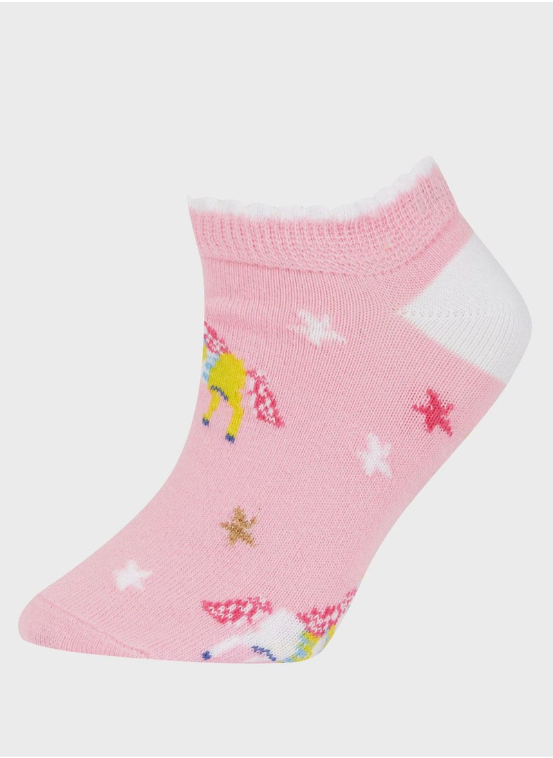 DeFacto - Girls 7-Pack Cotton Booties Socks - Image 1