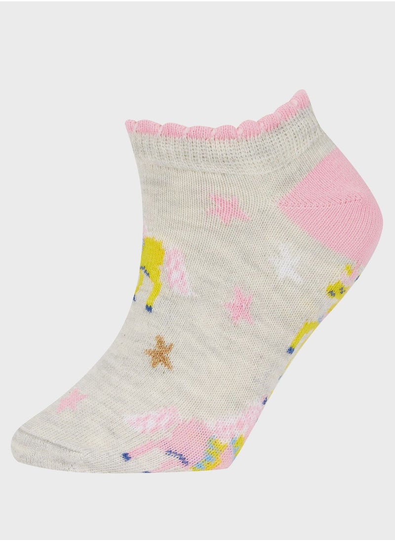DeFacto - Girls 7-Pack Cotton Booties Socks - Image 1