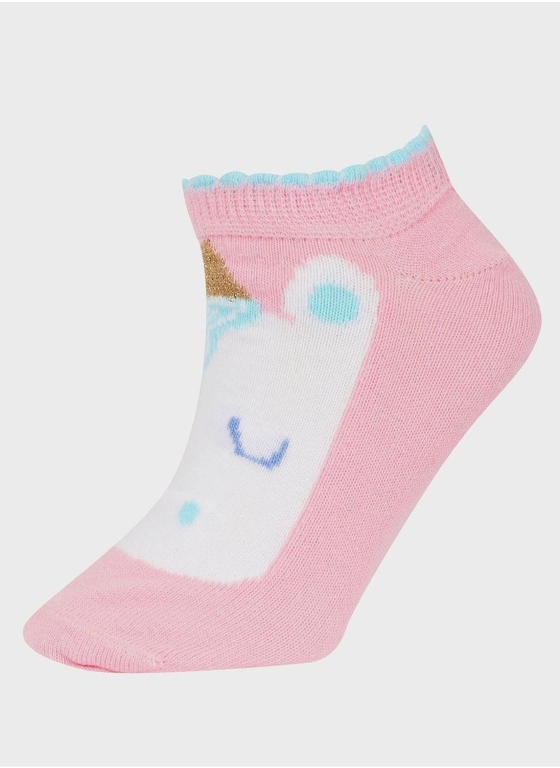 DeFacto - Girls 7-Pack Cotton Booties Socks - Image 1