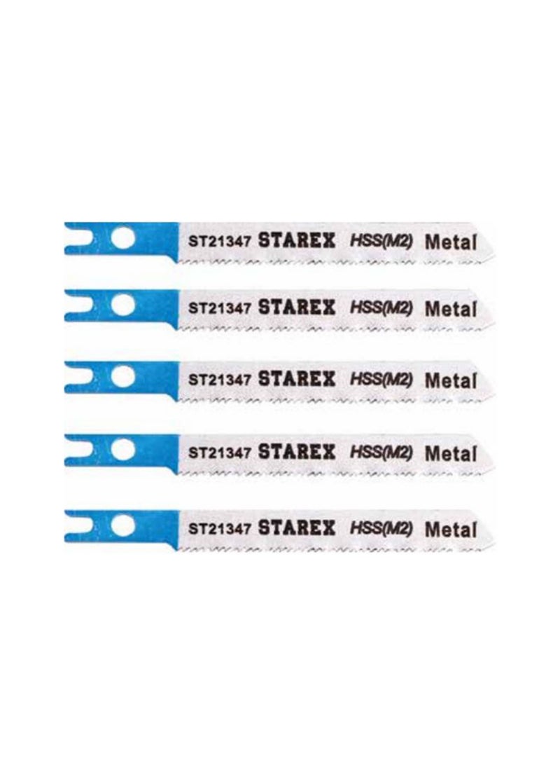 Starex Jigsaw Blade U118A HSS(M2) T-Shank 5pcs/set Blister Card