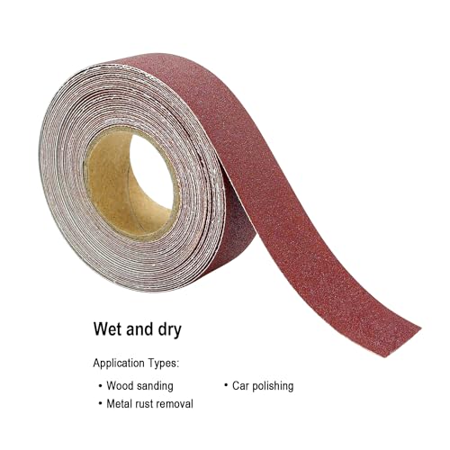 SCOTTCHEN Abrasive Sanding Rolls 1" x 20Ft x 5 Grits Abrasive Sandpaper Rolls for Finishing and Sanding Abrasive Paper Variety Pack in Assorted Grits 150, 240, 320, 400 and 600 Grit Rolls - Image 5