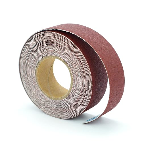 SCOTTCHEN Abrasive Sanding Rolls 1" x 20Ft x 5 Grits Abrasive Sandpaper Rolls for Finishing and Sanding Abrasive Paper Variety Pack in Assorted Grits 150, 240, 320, 400 and 600 Grit Rolls - Image 2