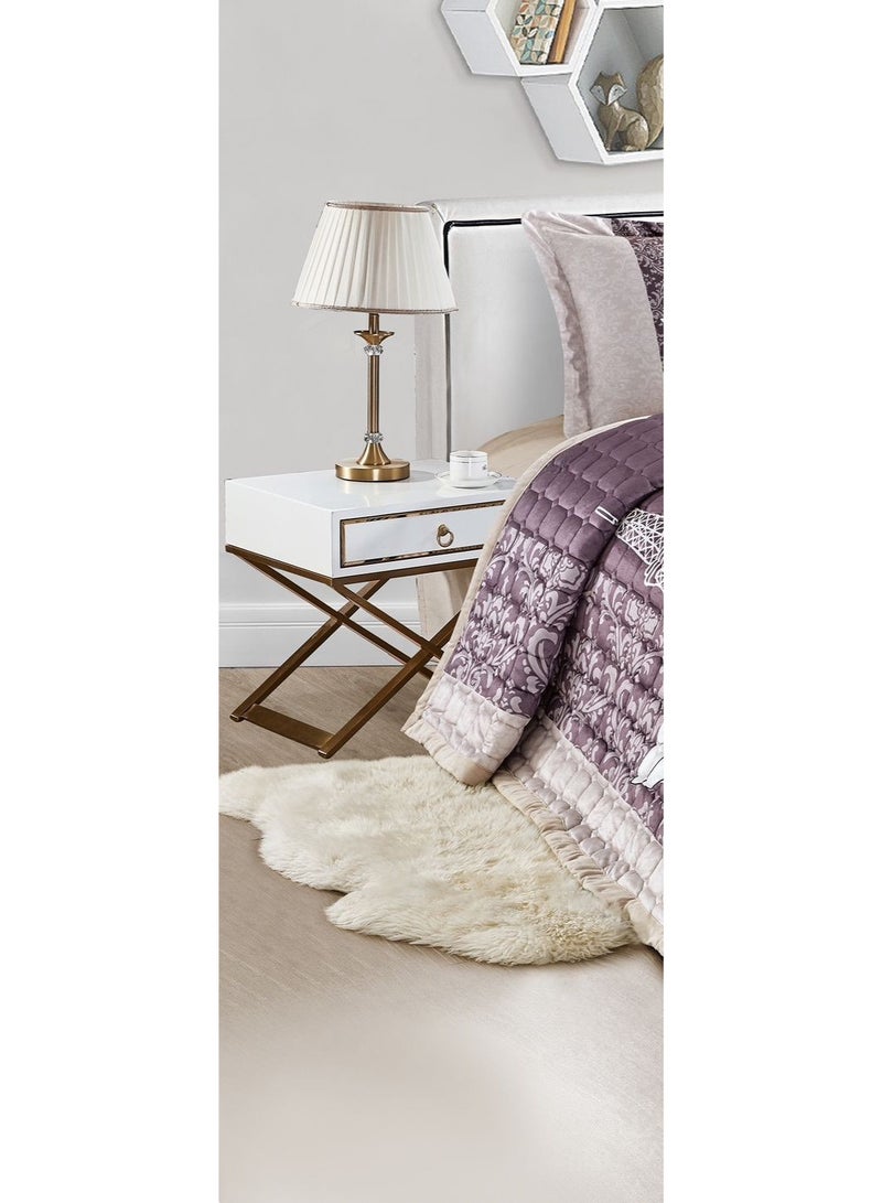 ريد روز مفرش سرير نفر مضغوط من المخمل الناعم ليمنحك الدفئ والراحة مقاس 170 *210 سم - Image 2