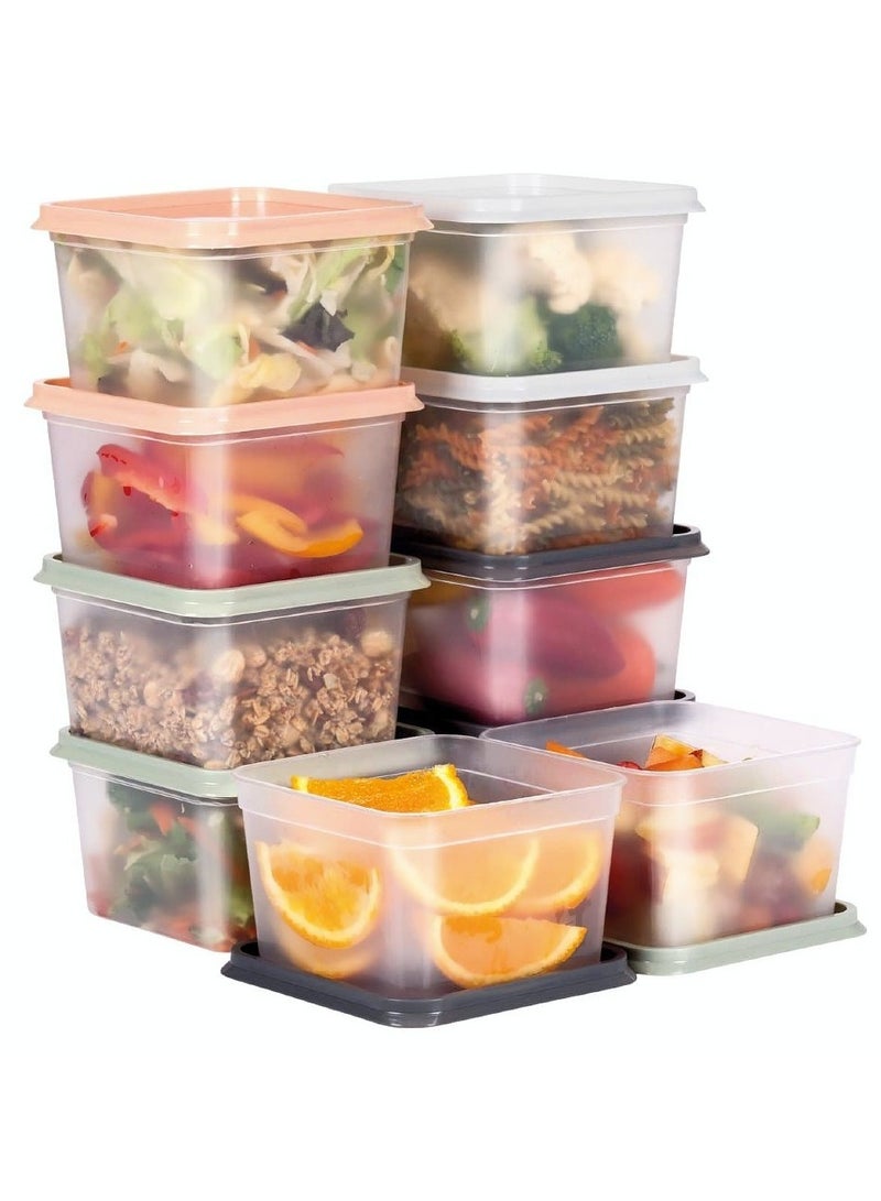 Alpina Food Container With Lid Set Of 10 Boxes 750 ML - Image 3