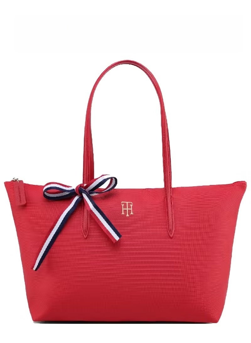 TH Tommy Hilfiger Tote Bag for Women , Fashion Versatile Signature Tape Large Capacity Shoulder Bag Handbag for Travel, Work, Gym, - Image 1