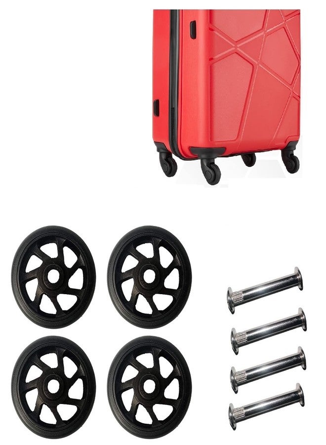 Tumery Luggage Wheels For All Branded Suitcase Only for Replacement and Repair Travel Trolley Bag Suitcases Rubber Wheels for Luggage Parts 4.5 CM (4 Pcs) - Image 1
