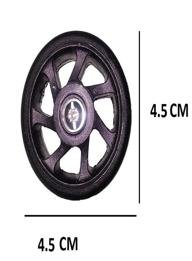 Tumery Luggage Wheels For All Branded Suitcase Only for Replacement and Repair Travel Trolley Bag Suitcases Rubber Wheels for Luggage Parts 4.5 CM (4 Pcs) - Image 2