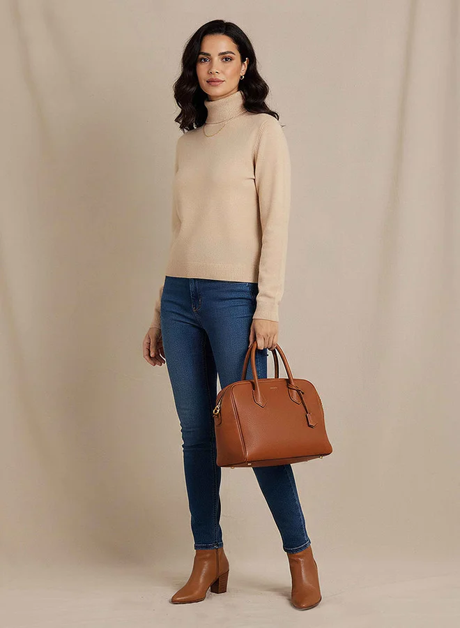 2Xtremz 2Xtremz Textured High Neck Tricot Sweater