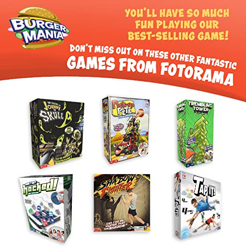 Fotorama Burger Mania Sizzling Build-A-Burger Game, Fast-Paced Conveyor Belt Fast Food Thrill Competition, Develops Fine Motor Skills and Dexterity, for Children Ages 6 and Up - Image 5