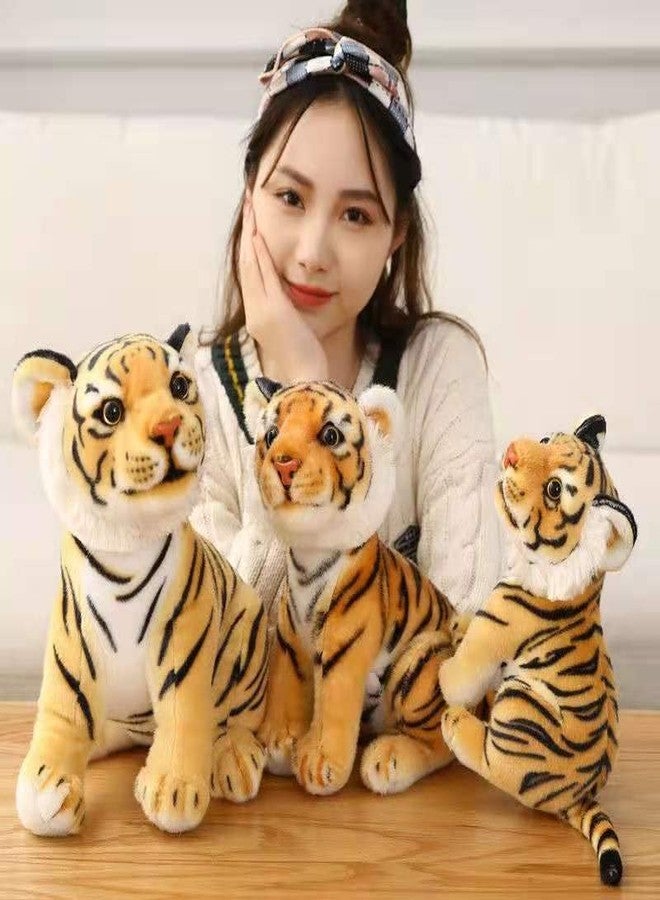 Tickles Siberian Jungle Tiger Soft Stuffed Animal Plush Toy for Kids Birthday Gifts Car (Color: Yellow & Black Size: 35 Cm) - Image 3