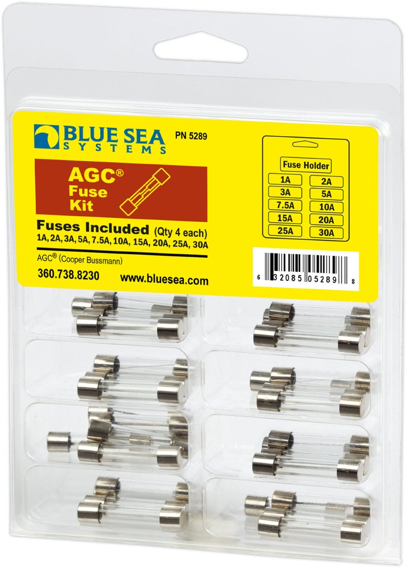 Blue Sea Systems 5289 AGC Fuse KIT 41PC ASST, 40 pack