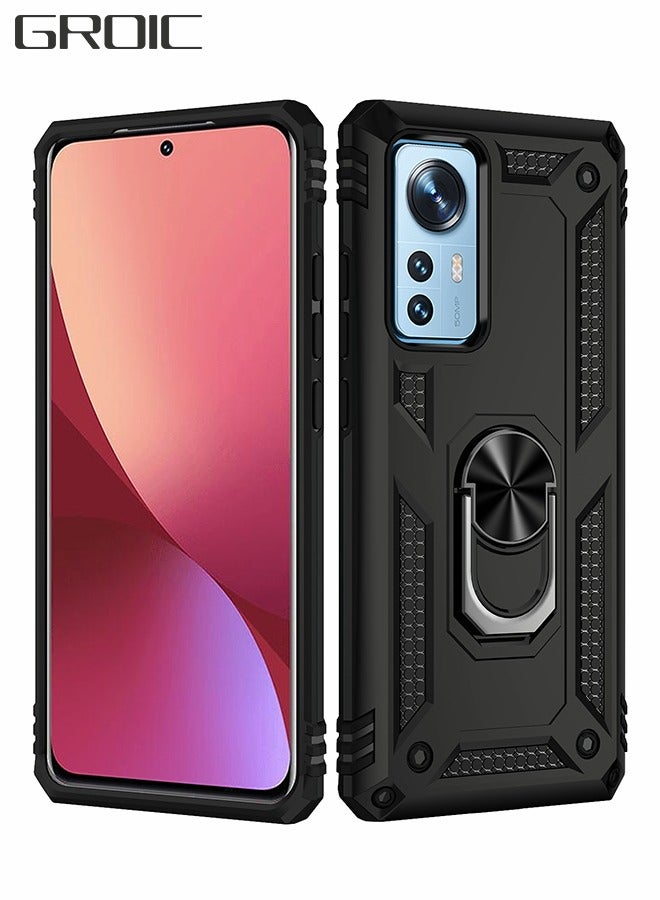 GROIC جراب حماية مضاد للصدمات للسيارة من المعدن بدرجة عسكرية مناسب لهاتف Xiaomi 12 12S 12X 6.28 بوصة - Image 1