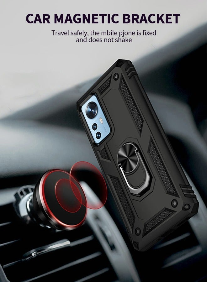 GROIC جراب حماية مضاد للصدمات للسيارة من المعدن بدرجة عسكرية مناسب لهاتف Xiaomi 12 12S 12X 6.28 بوصة - Image 5